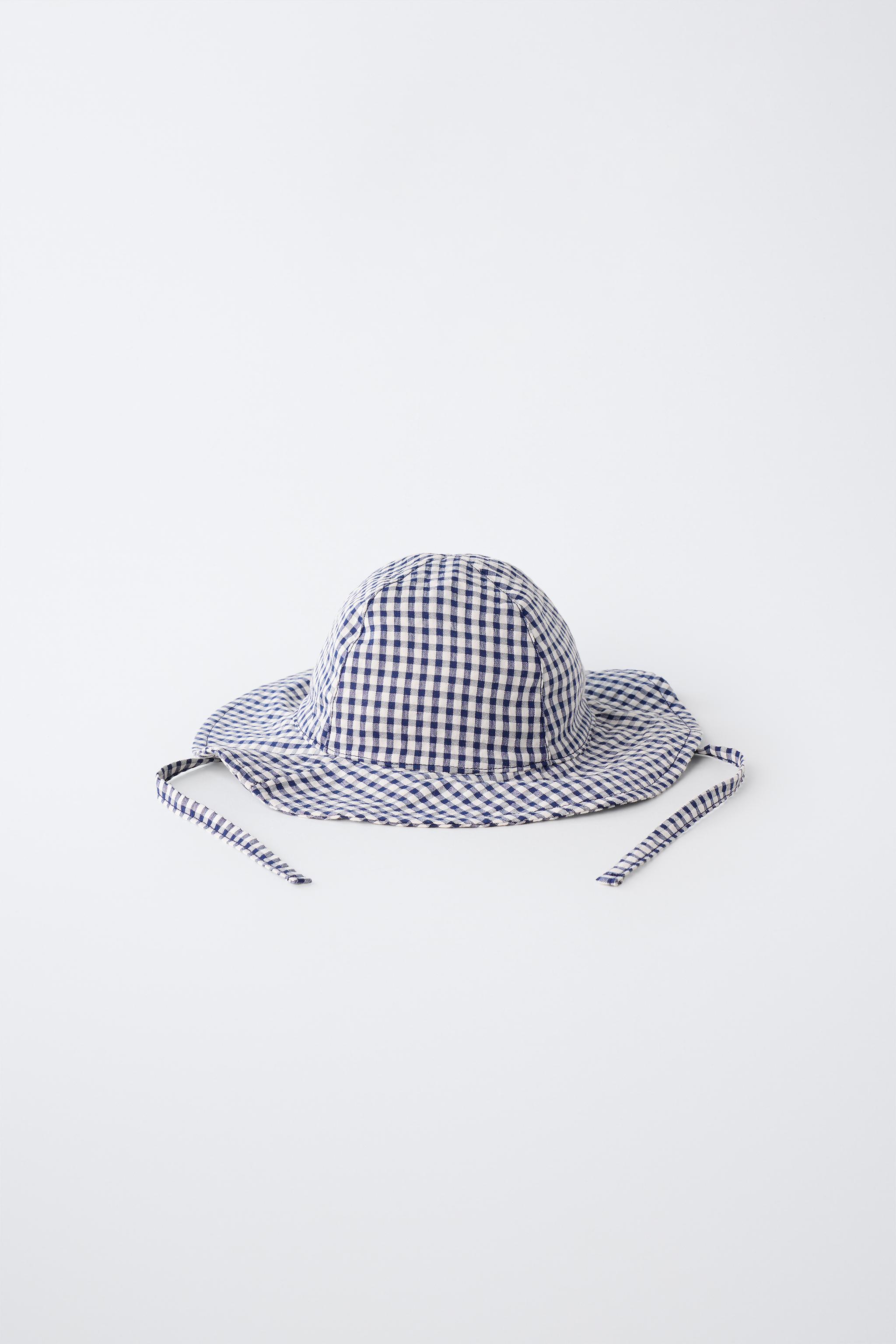 GINGHAM PRINT HAT